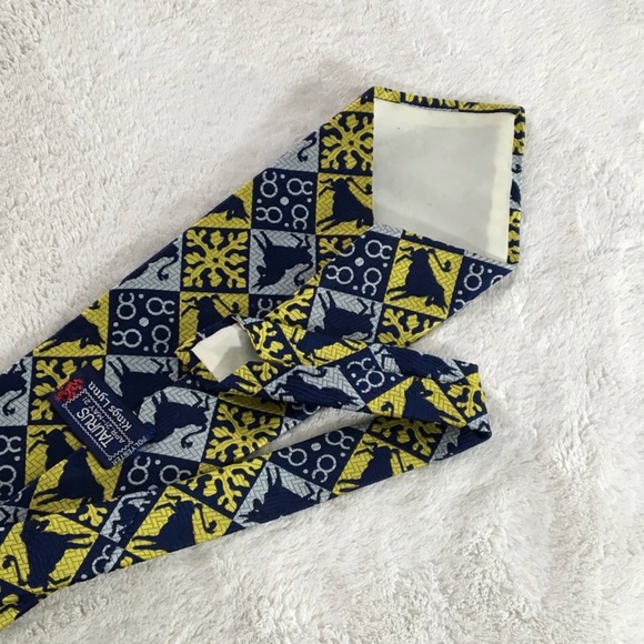 Kings Lynn Taurus Zodiac Men's Tie blue / green - Picture 5 of 7